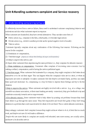 Service Distribution - lec notes for bba students sem 5 - Service ...