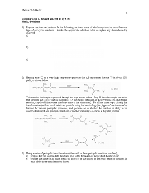 Orgo Lab 1 Write Up - Lab report - Eric Min 4/10/ Chem 230-3 TA: Keegan ...