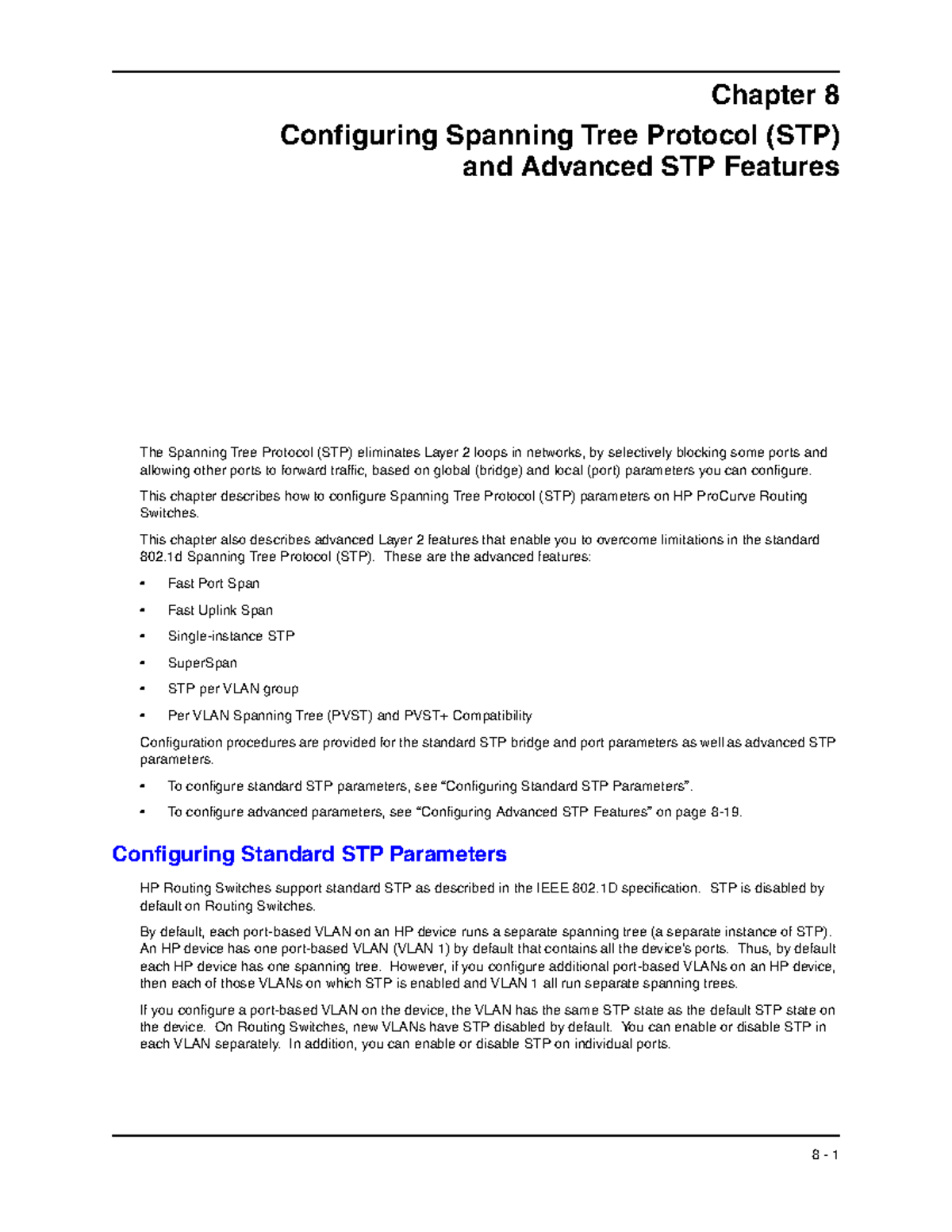 Spanning Tree - administracion networking - Chapter 8 Configuring ...