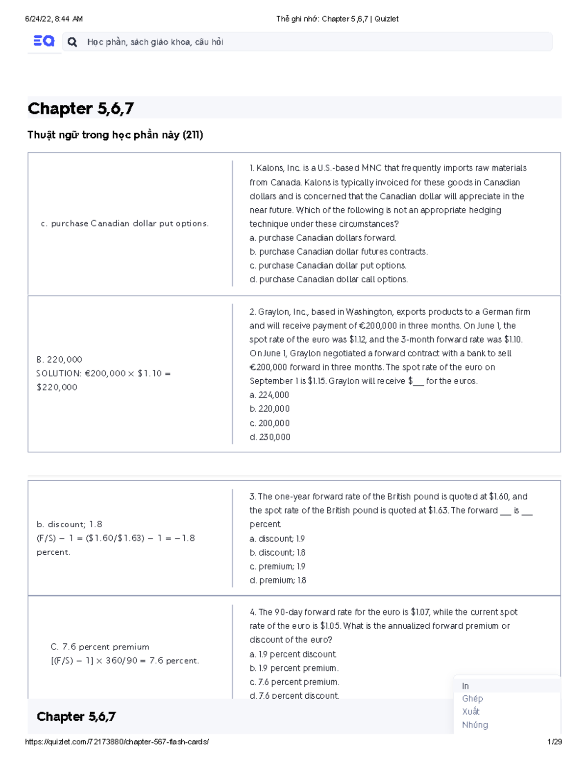 Thẻ Ghi Nhớ Chapter 5,6,7 Quizlet - Nâng C ấ P: Dùng Th... 1 Ảnh ...