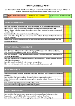 Skills audit - Skills audit collection are: likert scale, semantic ...