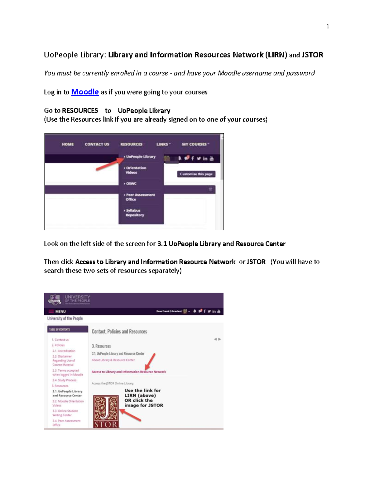 How To Access LIRN| UoPeople Library - UoPeople Library: Library And ...