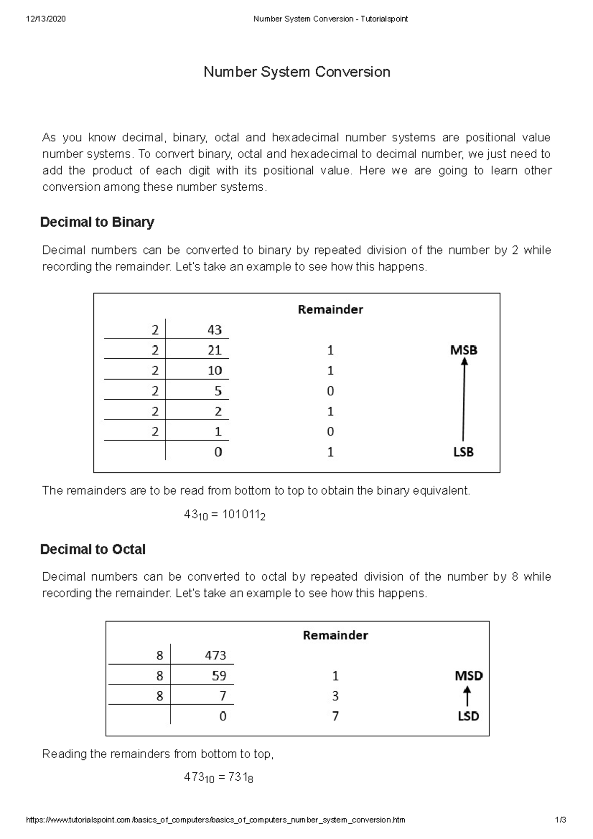 What Is Number System Conversion