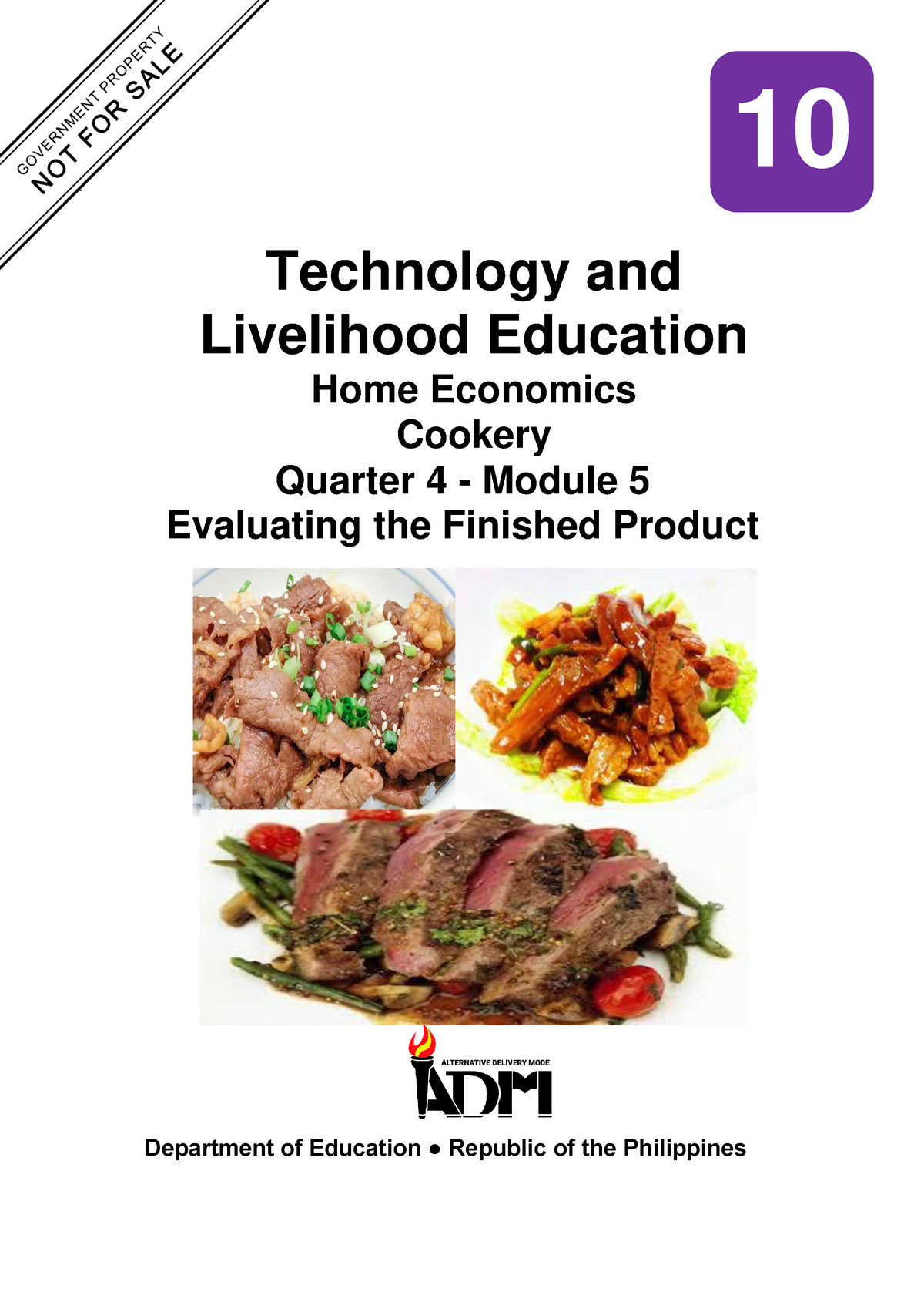 Tle10 He Cookery Q4 Mod5 Evaluatingthefinishedproduct V4 - NOT ...