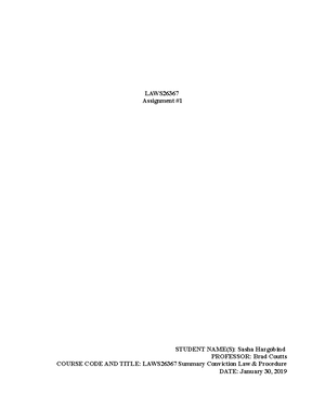 SC assignment 2 notes final copy - LAWS26367- Assignment #2 Marking ...