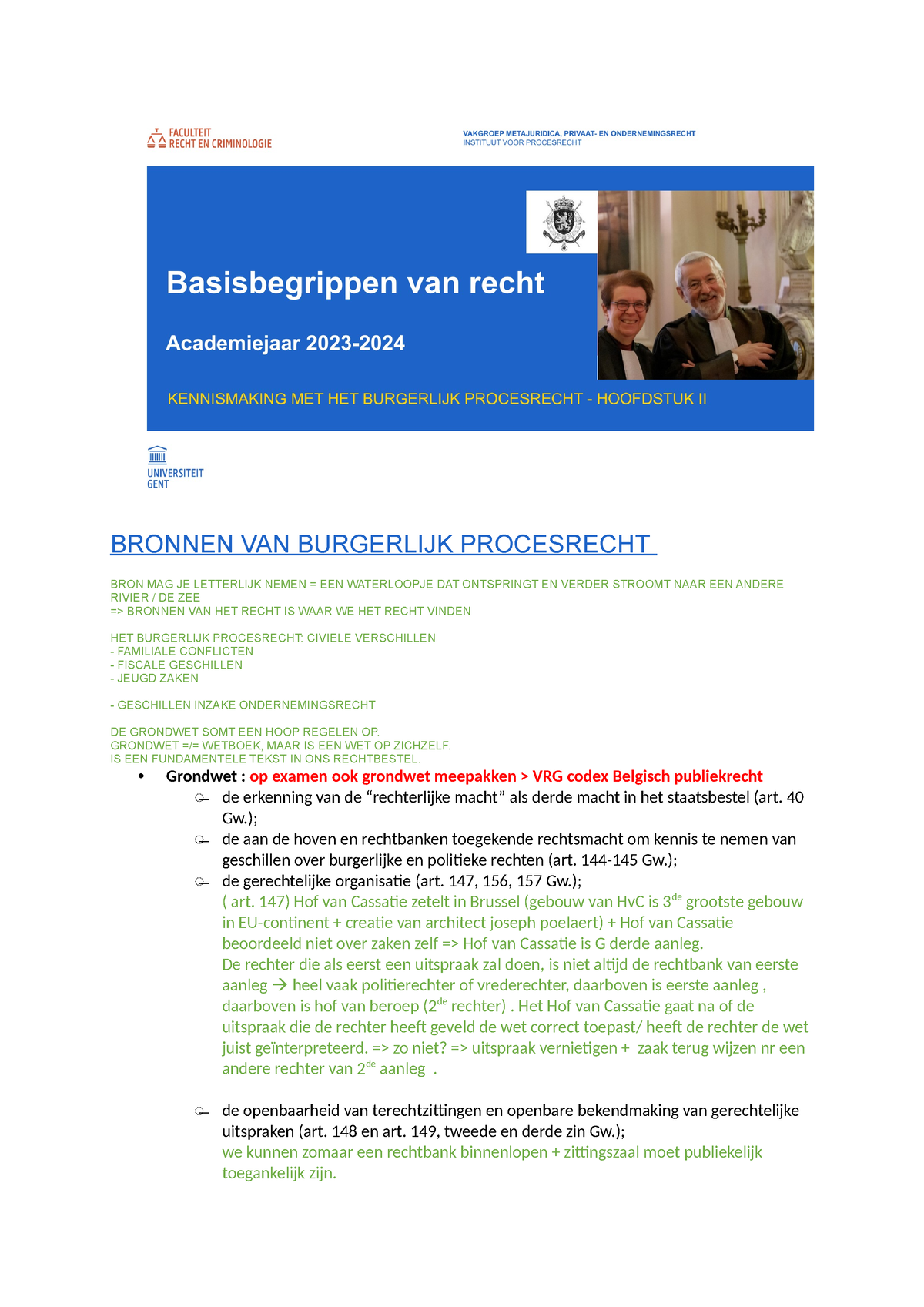 Basisbegrippen Ingehaald - BRONNEN VAN BURGERLIJK PROCESRECHT BRON MAG ...