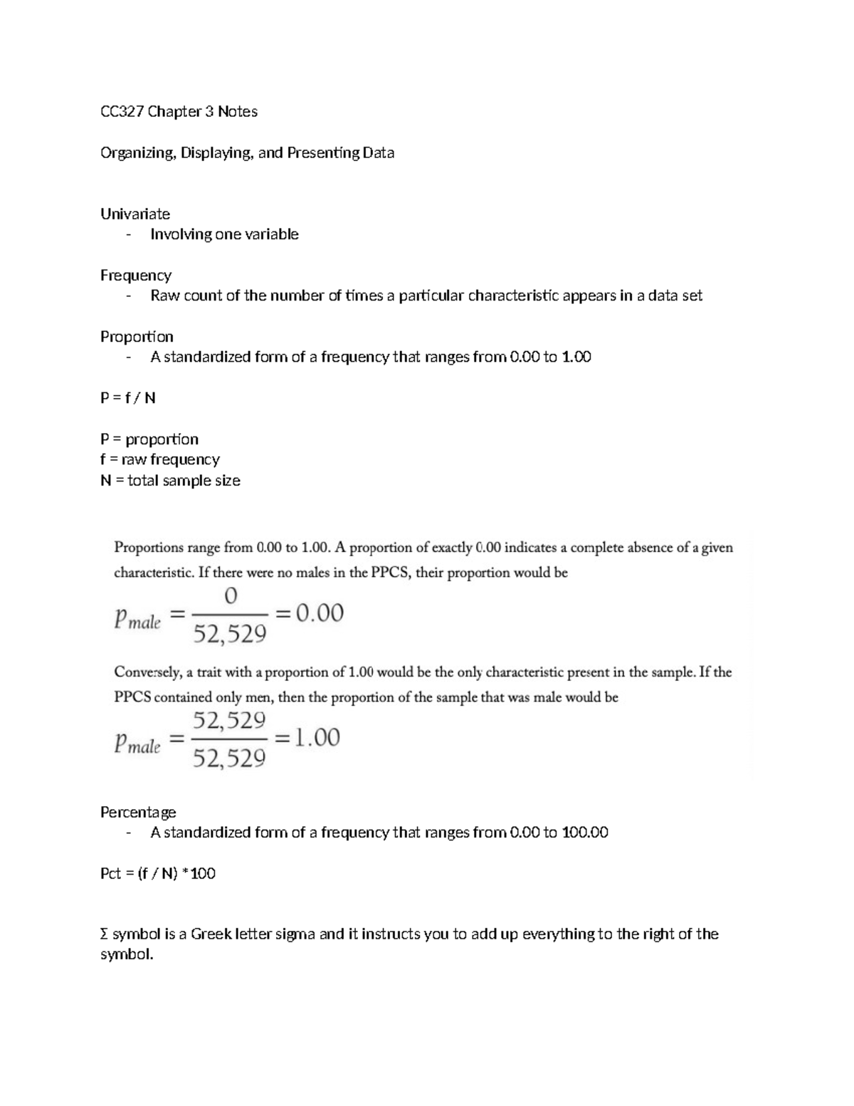 CC327 Chapter 3 Notes - CC327 Chapter 3 Notes Organizing, Displaying ...