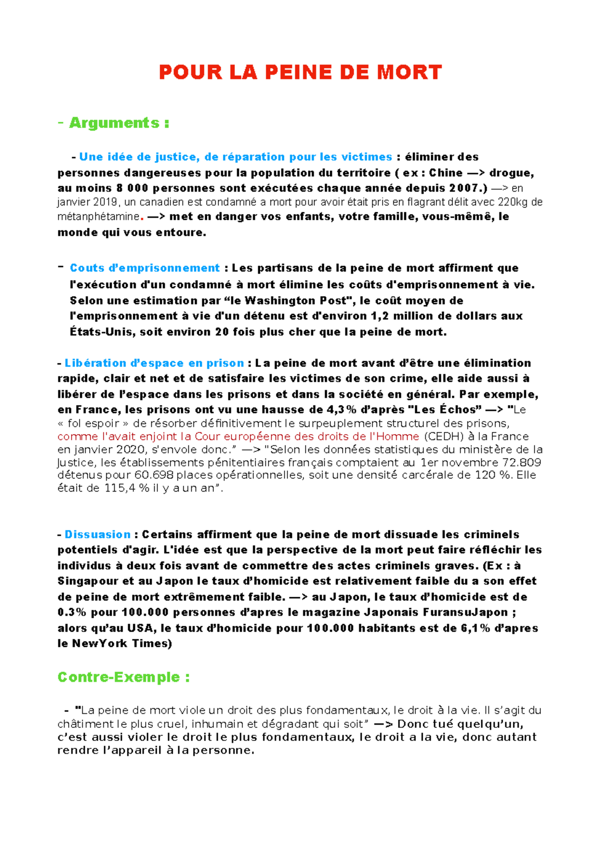 Peine de mort hstoire - feu - POUR LA PEINE DE MORT - Arguments : Une ...