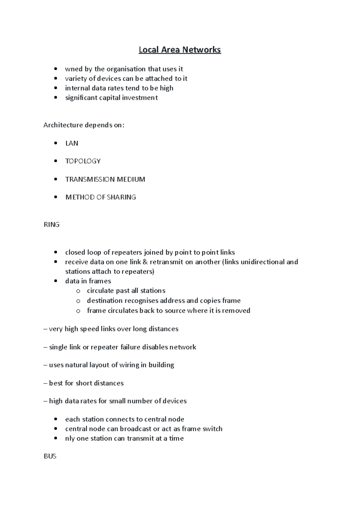 local-area-networks-comp1665-gre-studocu