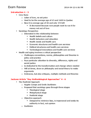 Hlthage 1AA3 - Lecture 5 - Social Determinants of Health Part 3 ...