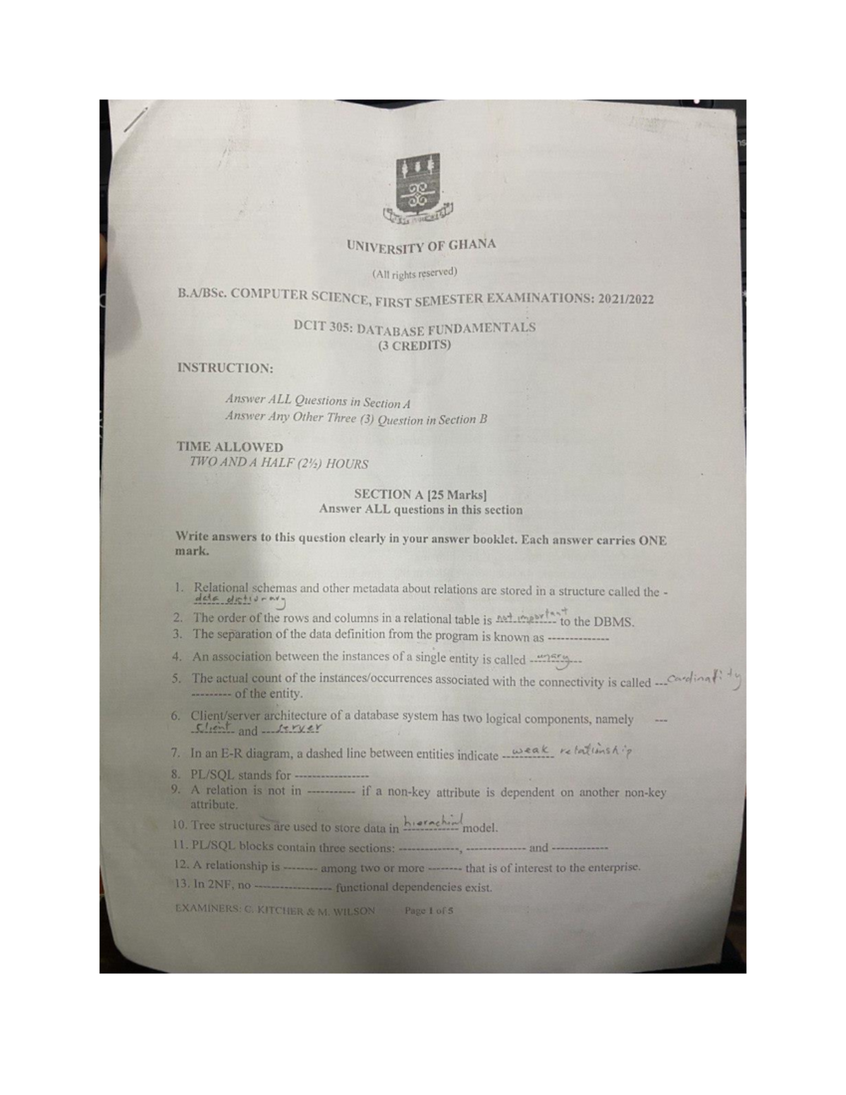 Database 2021 - nothing - computer programming - Studocu