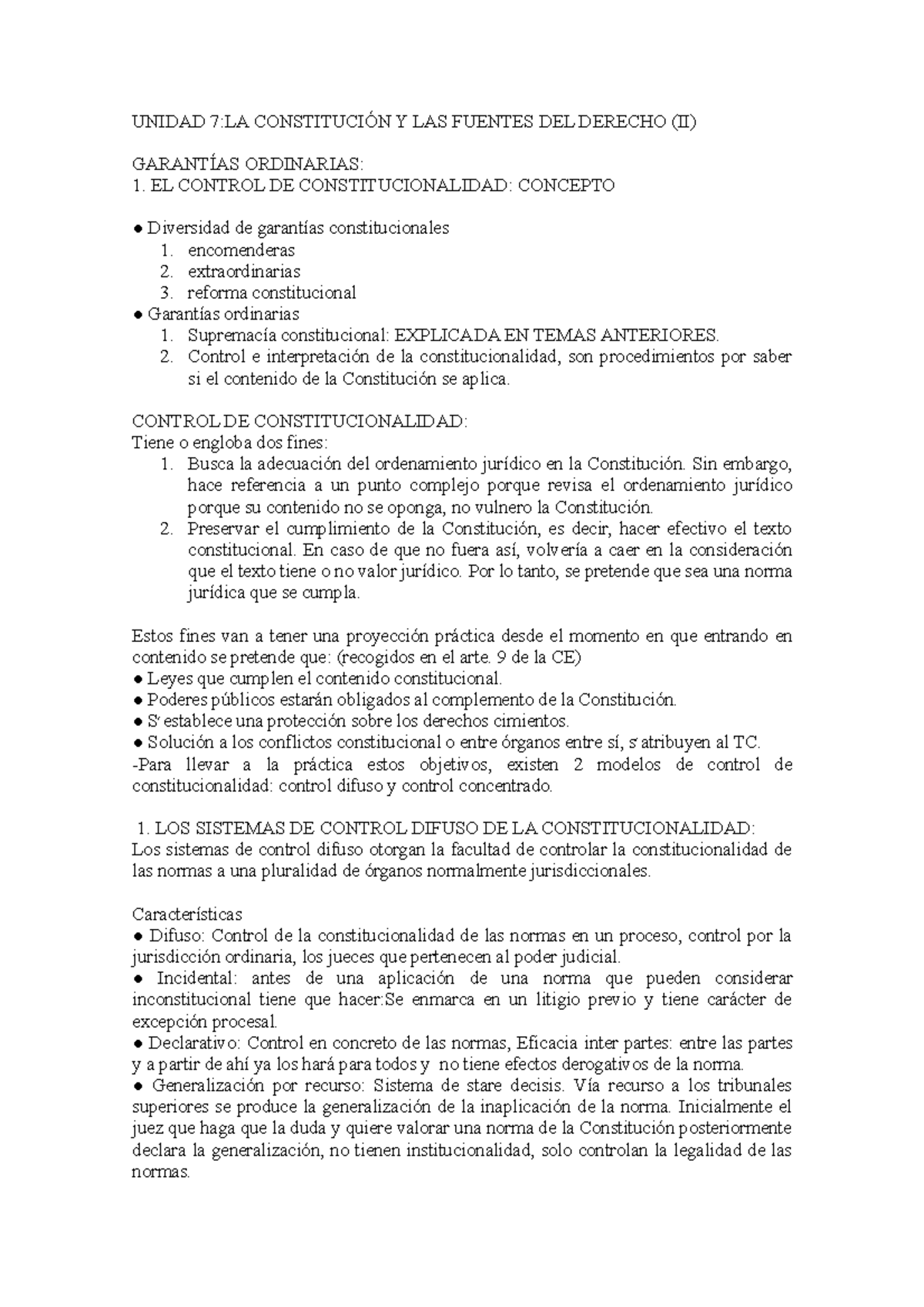 TEMA 6 Y 7 - Derecho Constitucional - UNIDAD 7:LA CONSTITUCIÓN Y LAS ...