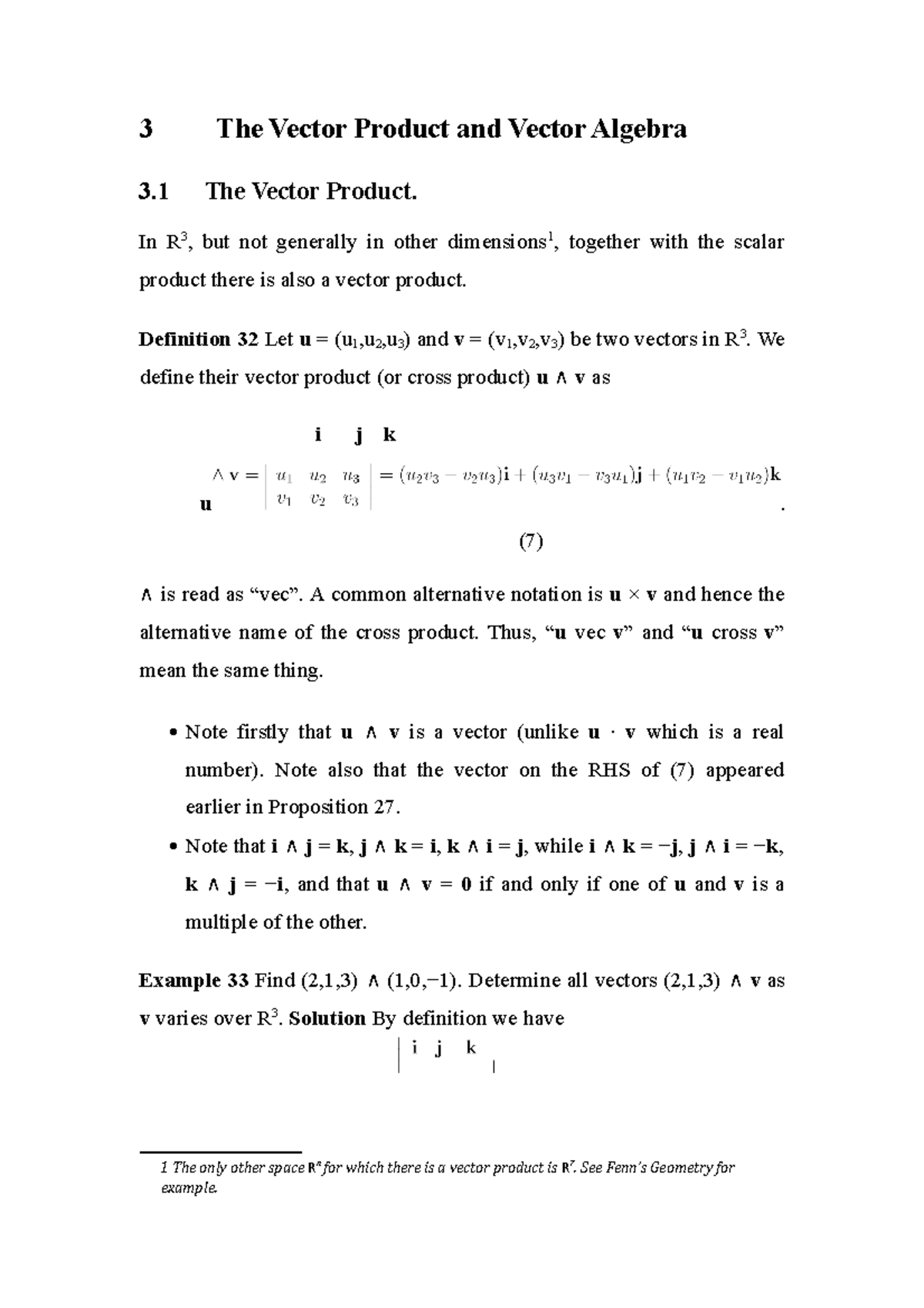 Geo-5 - The Vector Product and Vector Algebra - 3 The Vector Product ...
