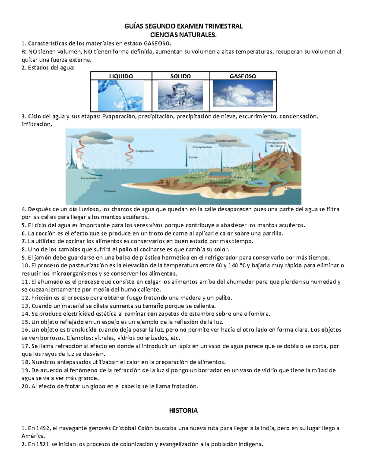 Guias Segundo Examen Trimestral GUÍAS SEGUNDO EXAMEN TRIMESTRAL