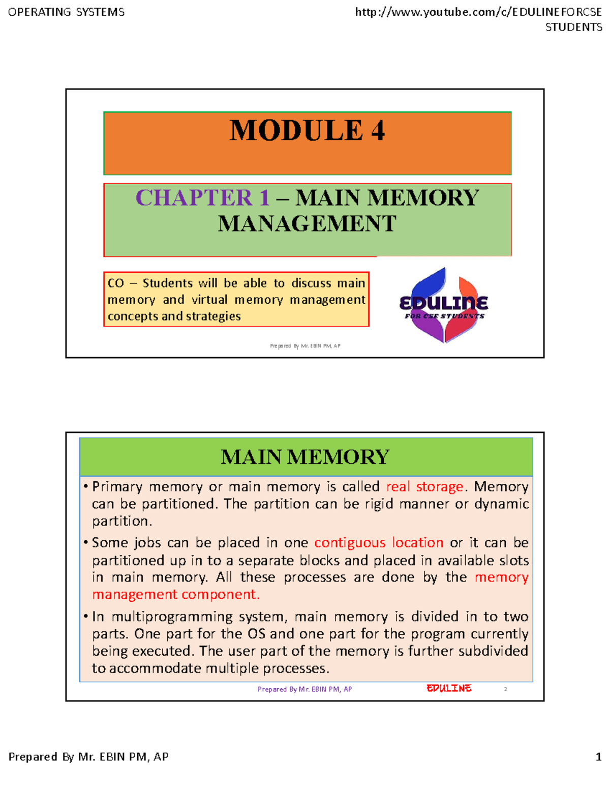 Mod 4 chap 1 - operating system 3rd semester - STUDENTS MODULE 4 ...