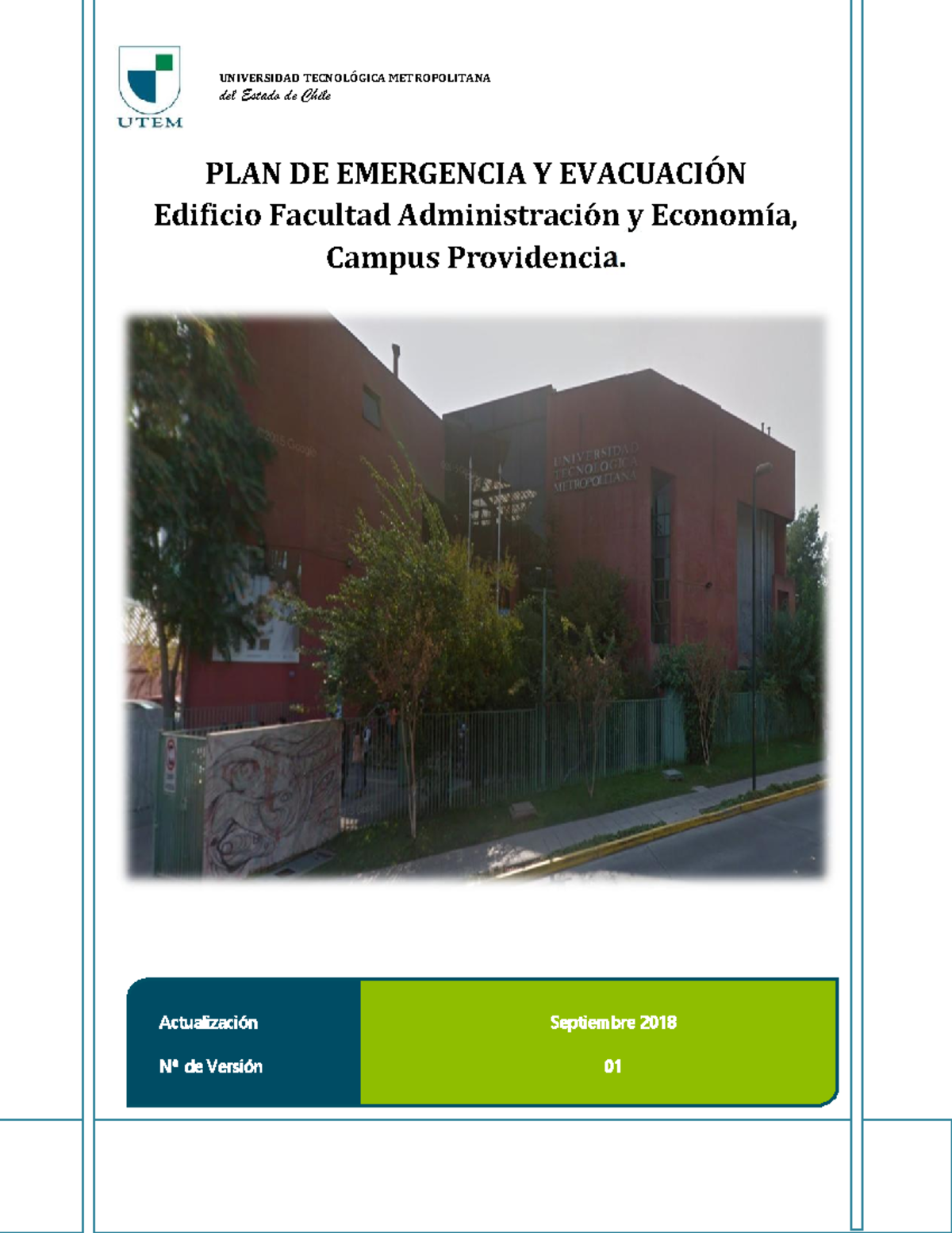 PLAN DE Emergencia Y Evacuación DR - UNIVERSIDAD TECNOLÓGICA ...