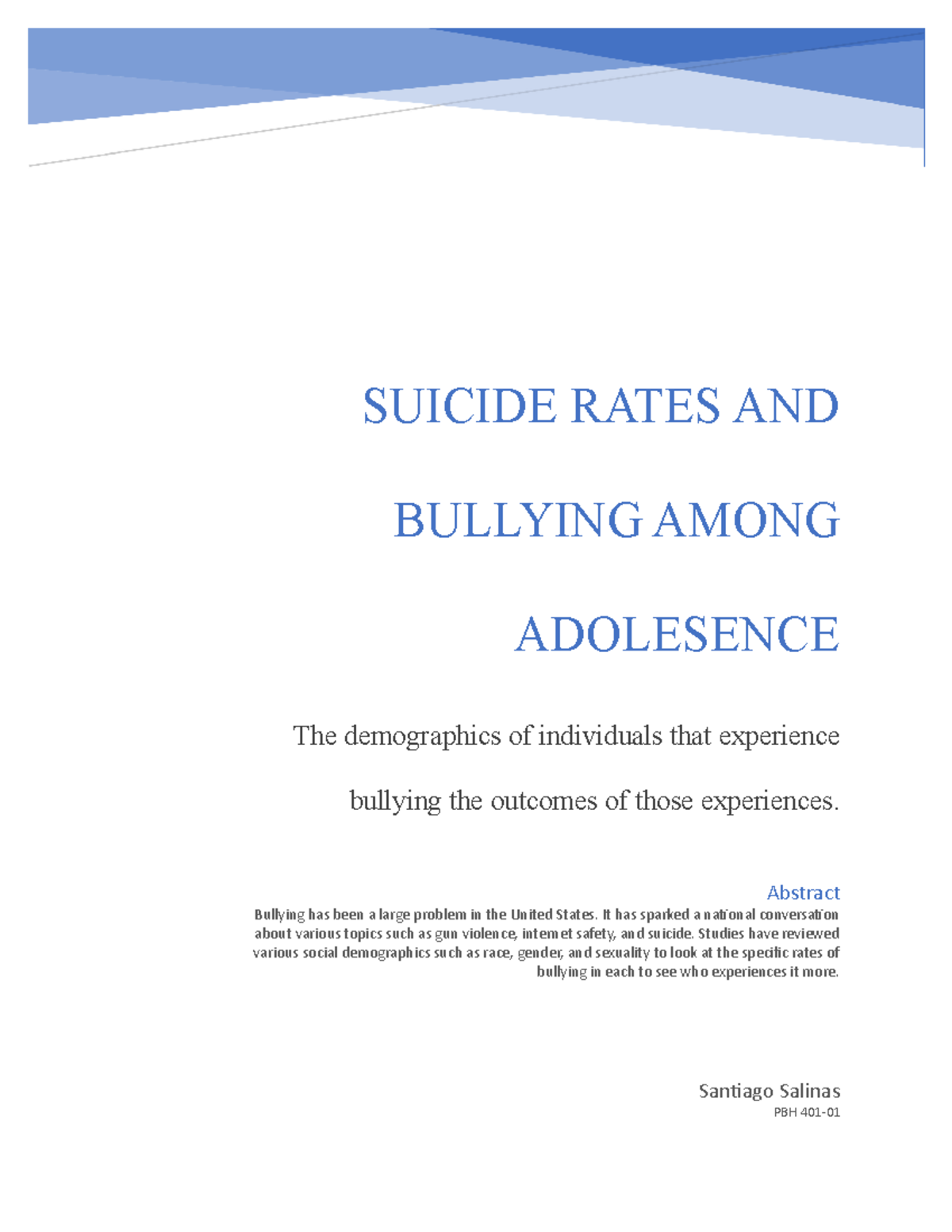 sample literature review matrix about bullying