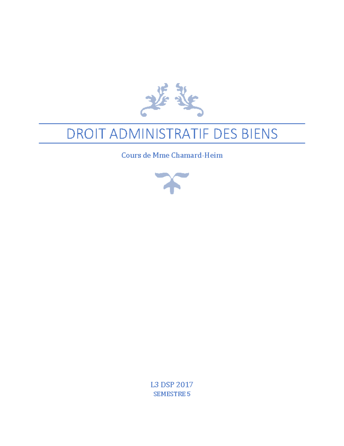 Droit Administratif Droit Public S5 - DROIT ADMINISTRATIF DES BIENS ...