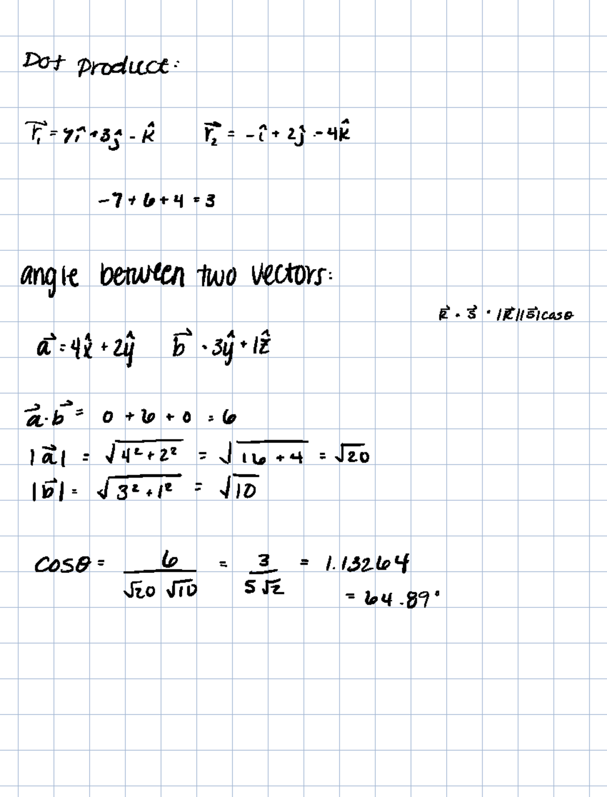 Lecture 4 trigonometry and motion in two directions - Dot product 7 75 ...