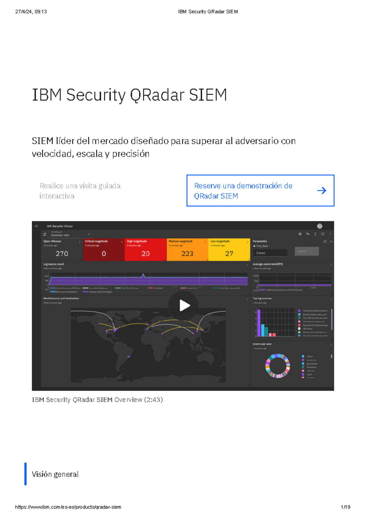 IBM Security QRadar SIEM - Más allá de la detección y corrección de ...