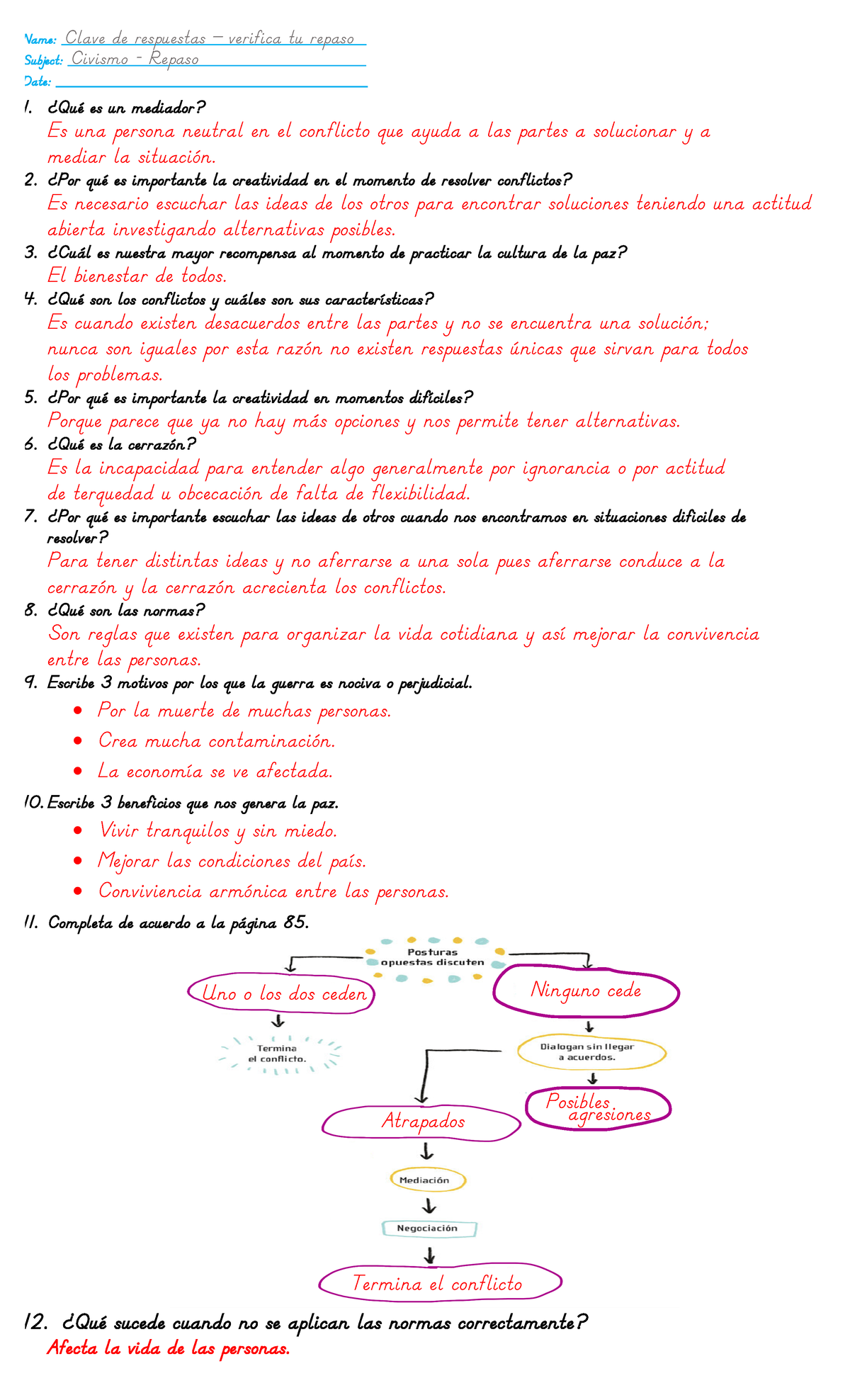 5th Repaso GP5 clave Name