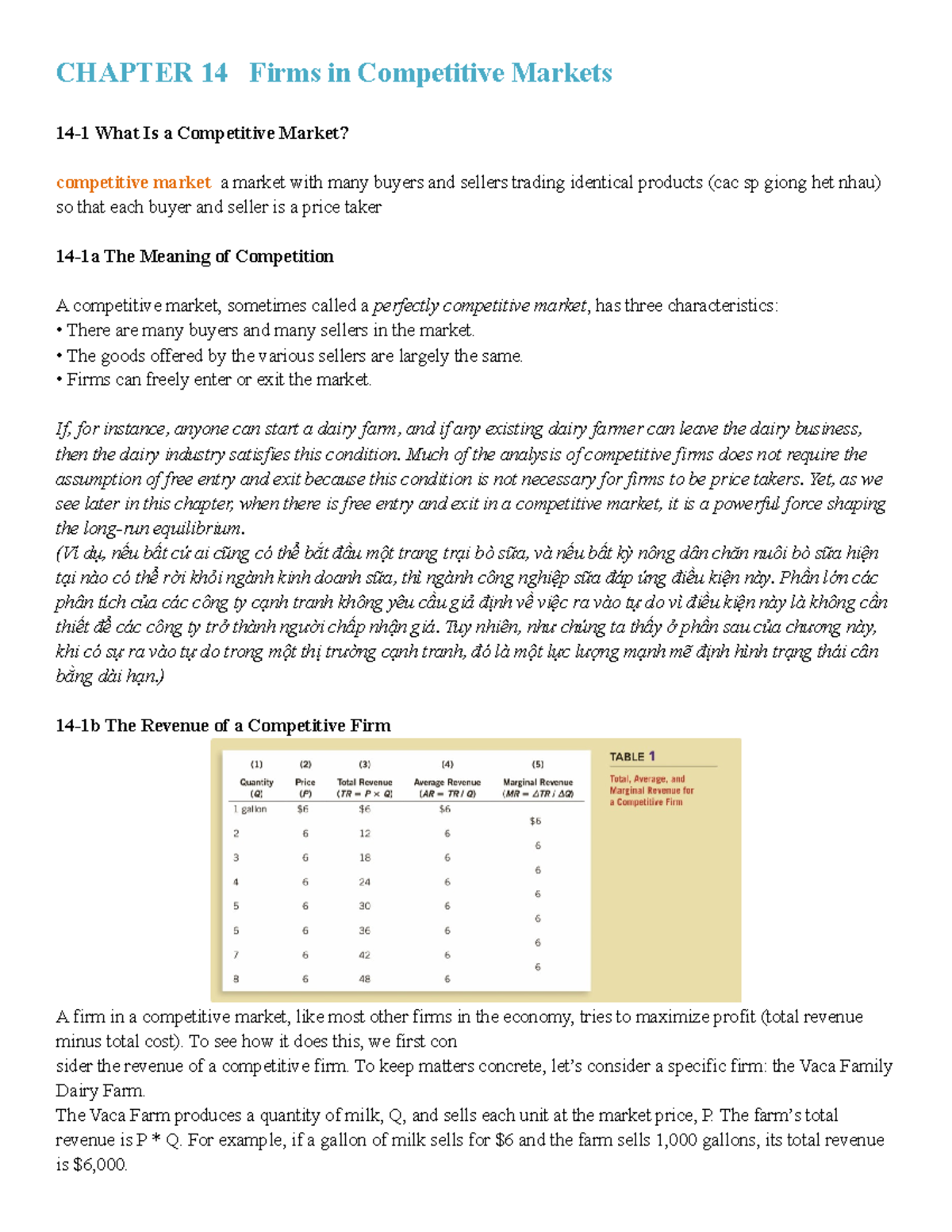 Chapter 14 Firms In Competitive Markets - CHAPTER 14 Firms In ...