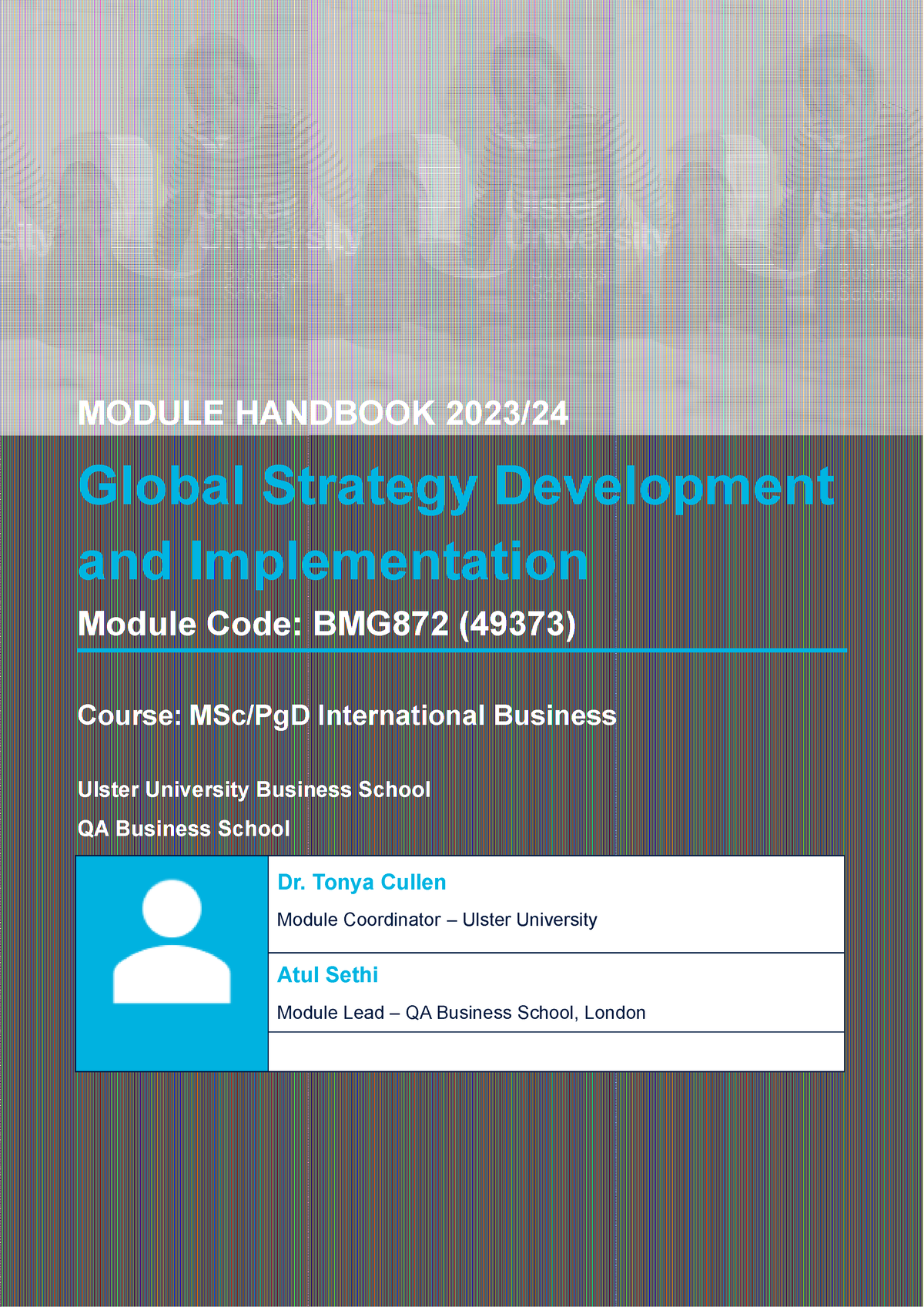 Module Handbook BMG872 Sept 2023 - MODULE HANDBOOK 2023/ Global ...