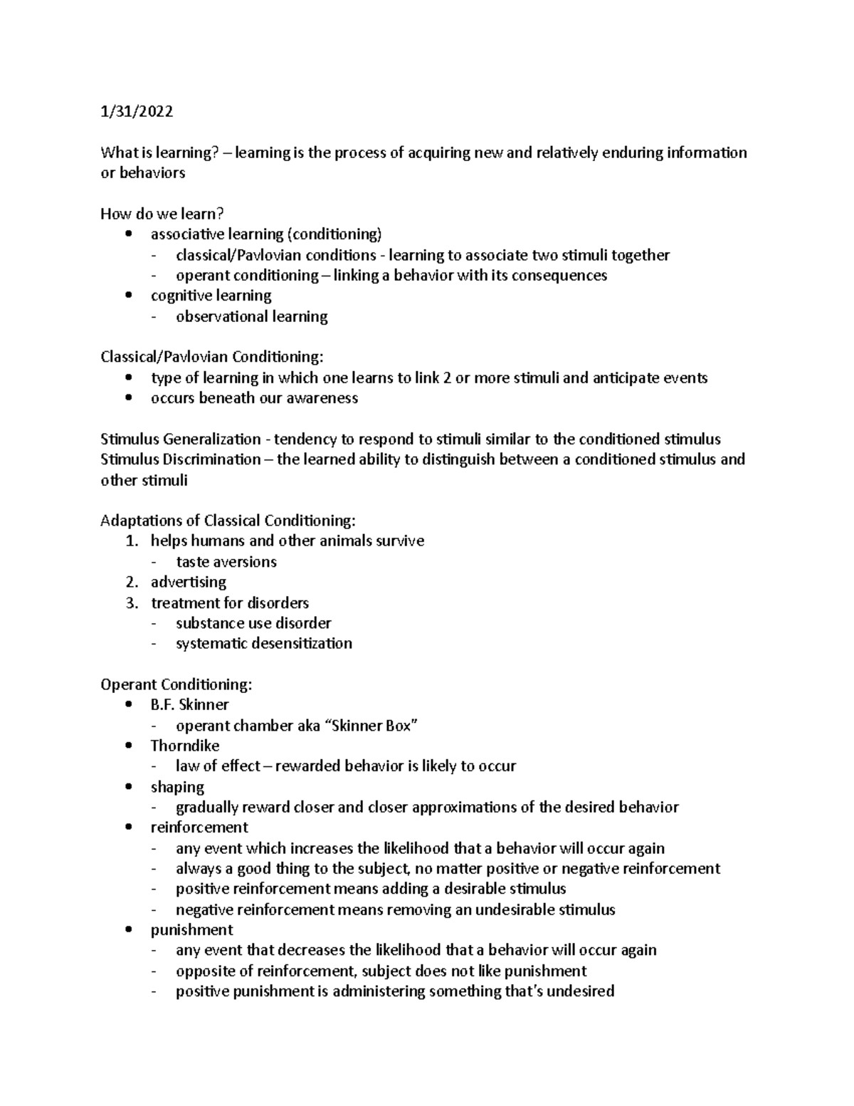 learning-memory-conditioning-1-31-what-is-learning-learning-is