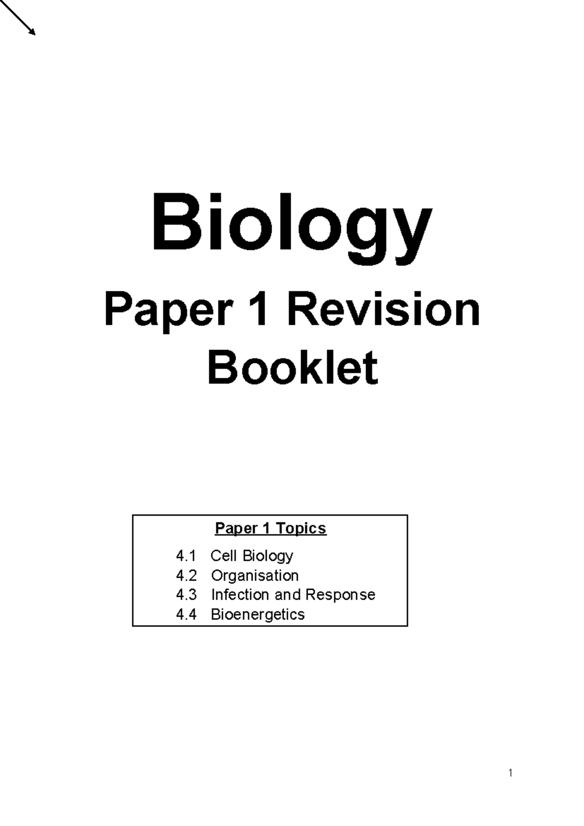 Biology Paper-1-Revision-Booklet - Biology Paper 1 Revision Booklet ...