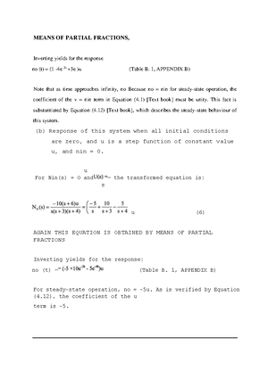 Means OF Partial Fractions