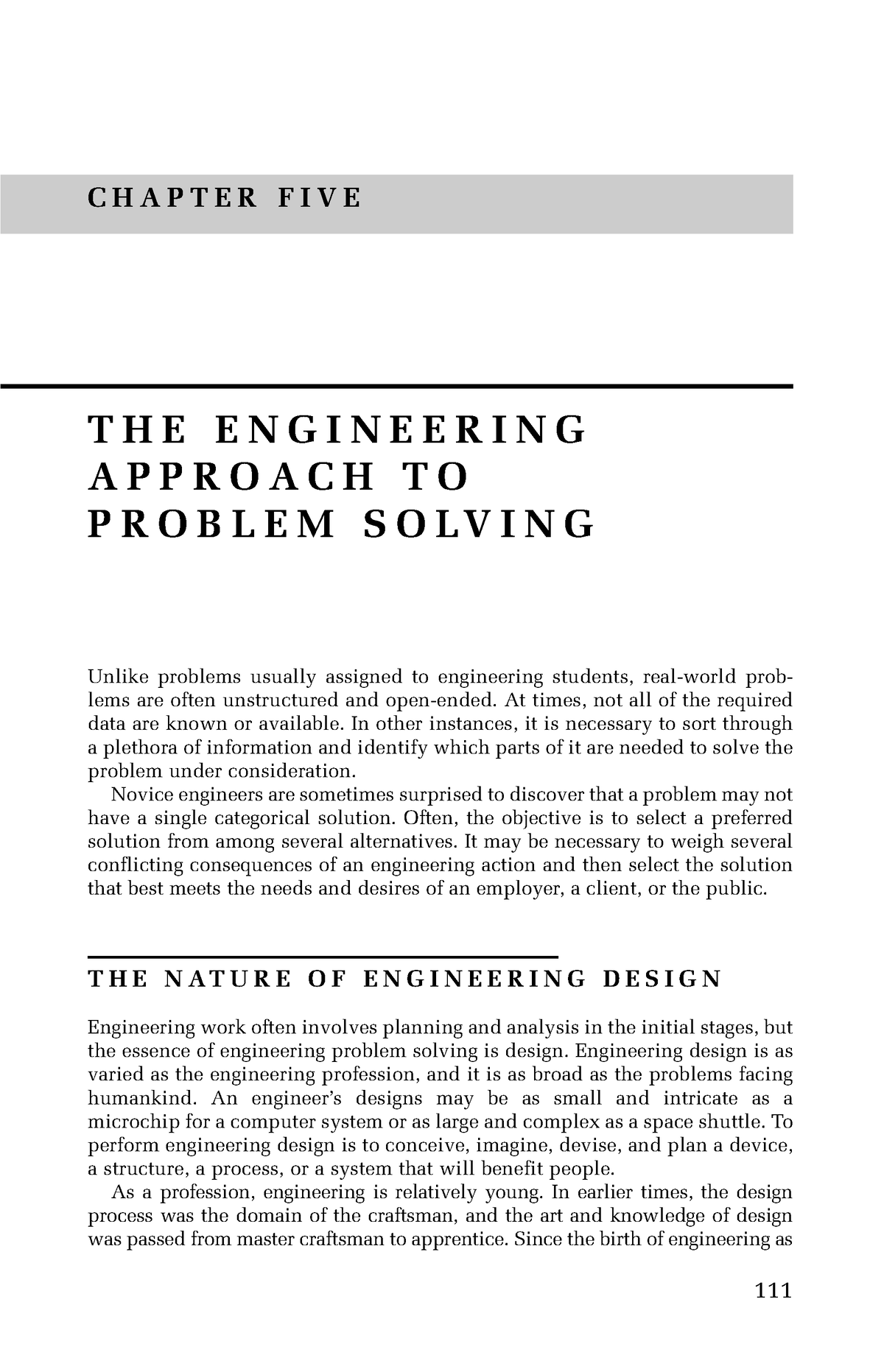 chapter 4 engineering design problem solving answer key