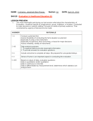 HES 008 - SAS 18 - Assignment - NAME : Colinares, Juliannah Bien Reege ...