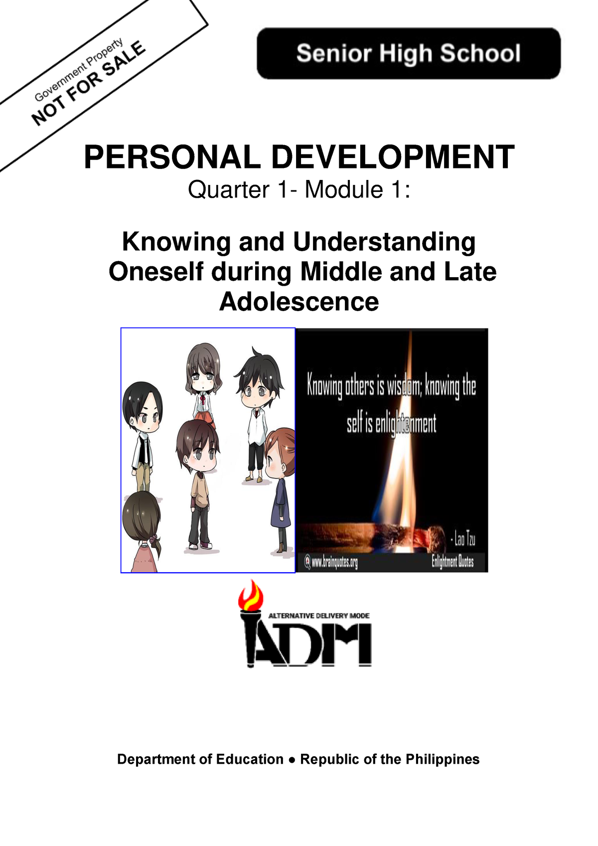Q1 Mod 1 Knowing And Understanding Oneself V5 Personal Development Quarter 1 Module 1 6914