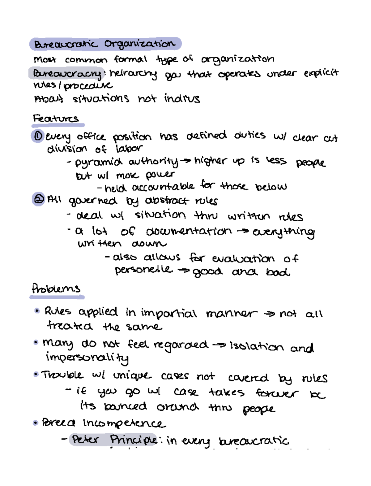 Lecture 15 - Bureaucratic Organization - Bureaucratic Organization ...