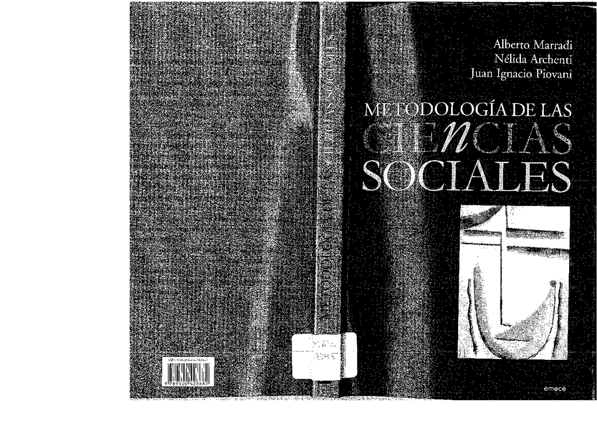 Marradi, Archenti y Piovani (2007 ) Manual de Metodologia de las