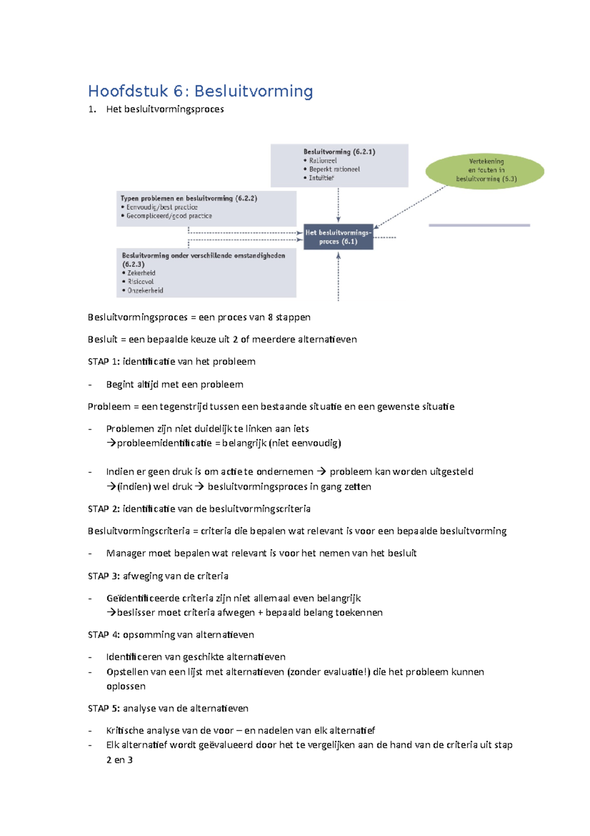 Samenvatting Hoofdstuk 6 Business Basics S1 - Hoofdstuk 6 ...