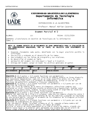 TP7-Listas De Listas-Matrices - Fundamentos De Informática (2647) – Lic ...