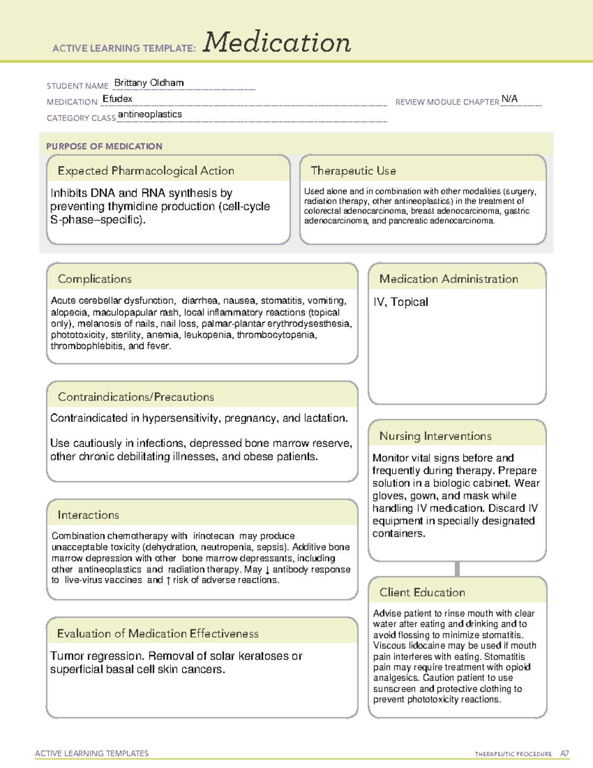 E Medications 2 - G. Gouda - STUDENT NAME ...