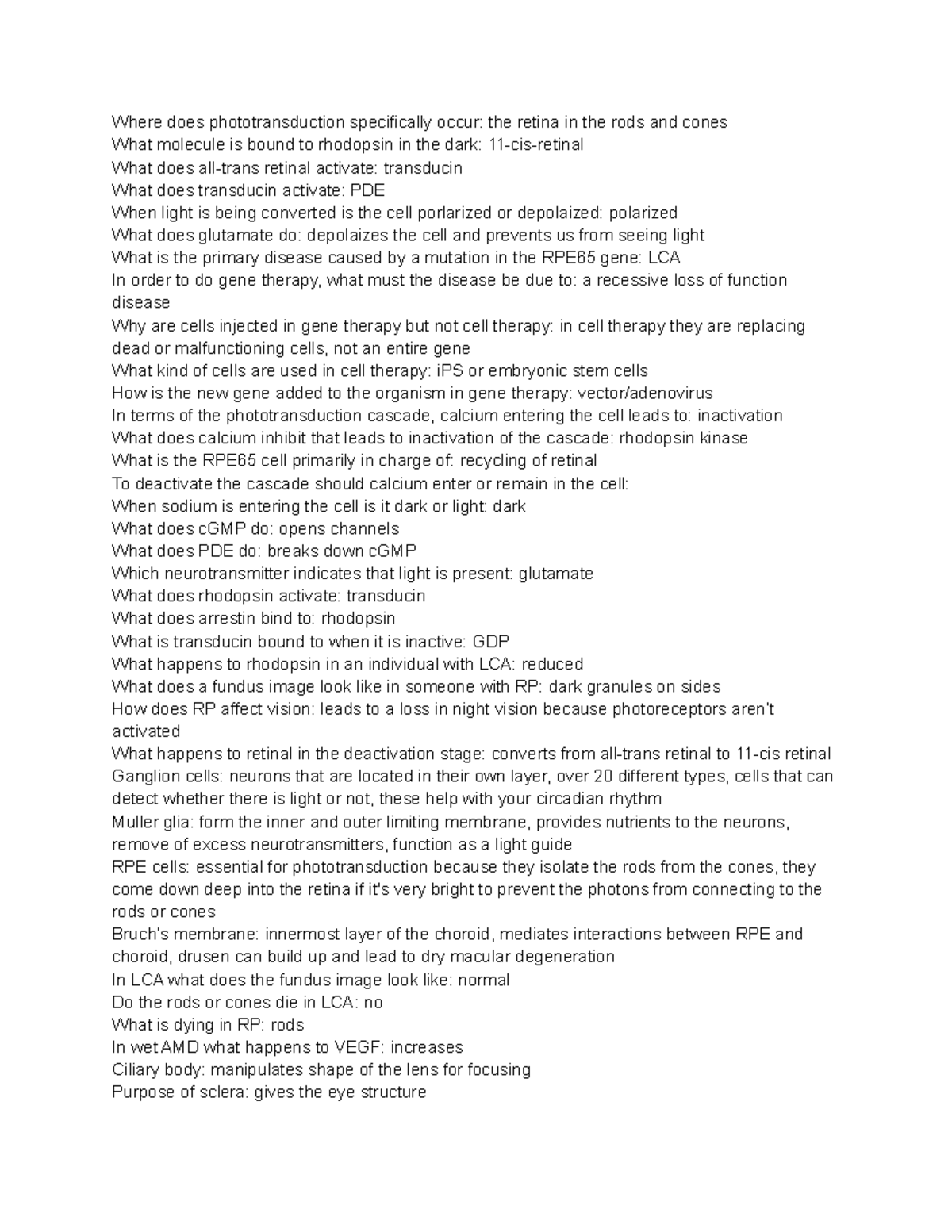 Macular degeneration quizlet questions Where does phototransduction