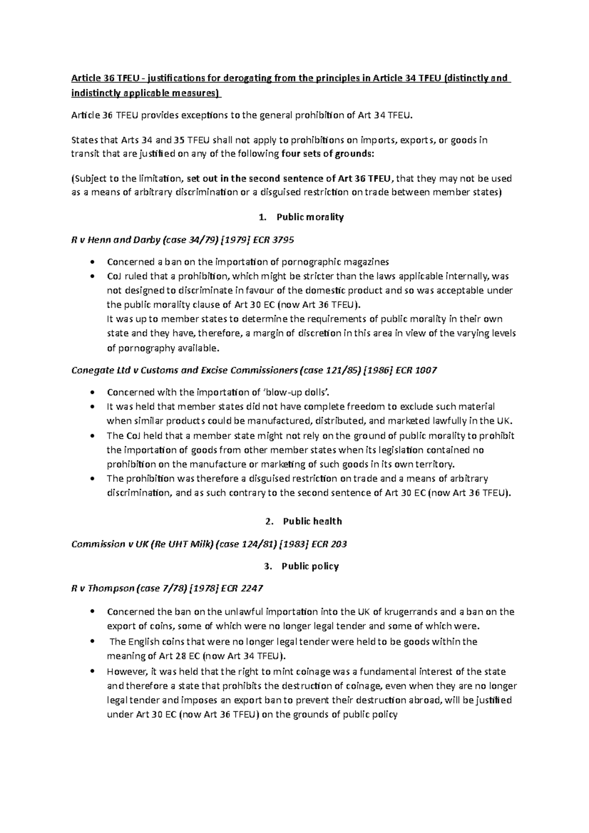 Ws 6 eu art 36 exceptions Article 36 TFEU justifications for