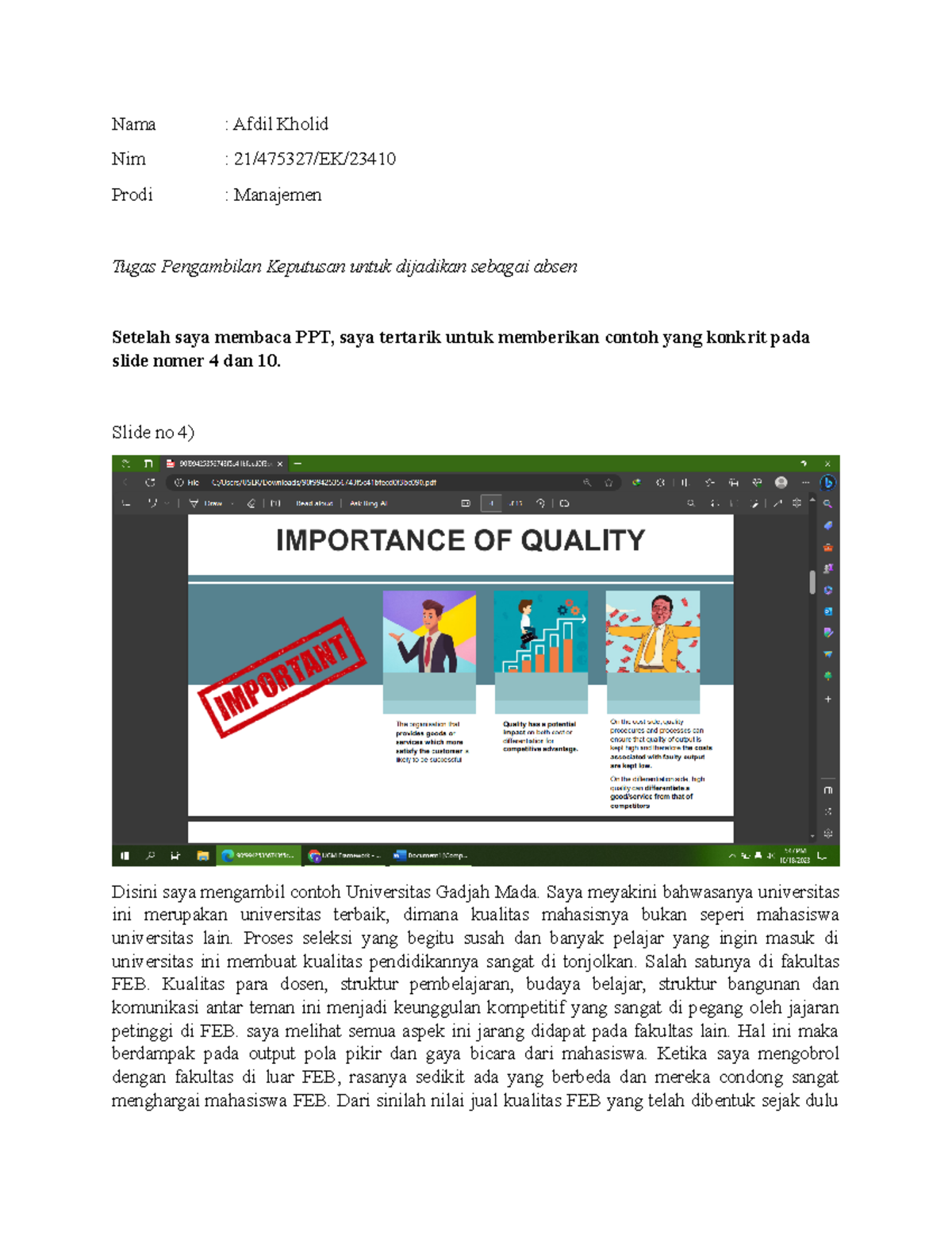 Tugas 1 Quality control and quality management 475327 20231018 20