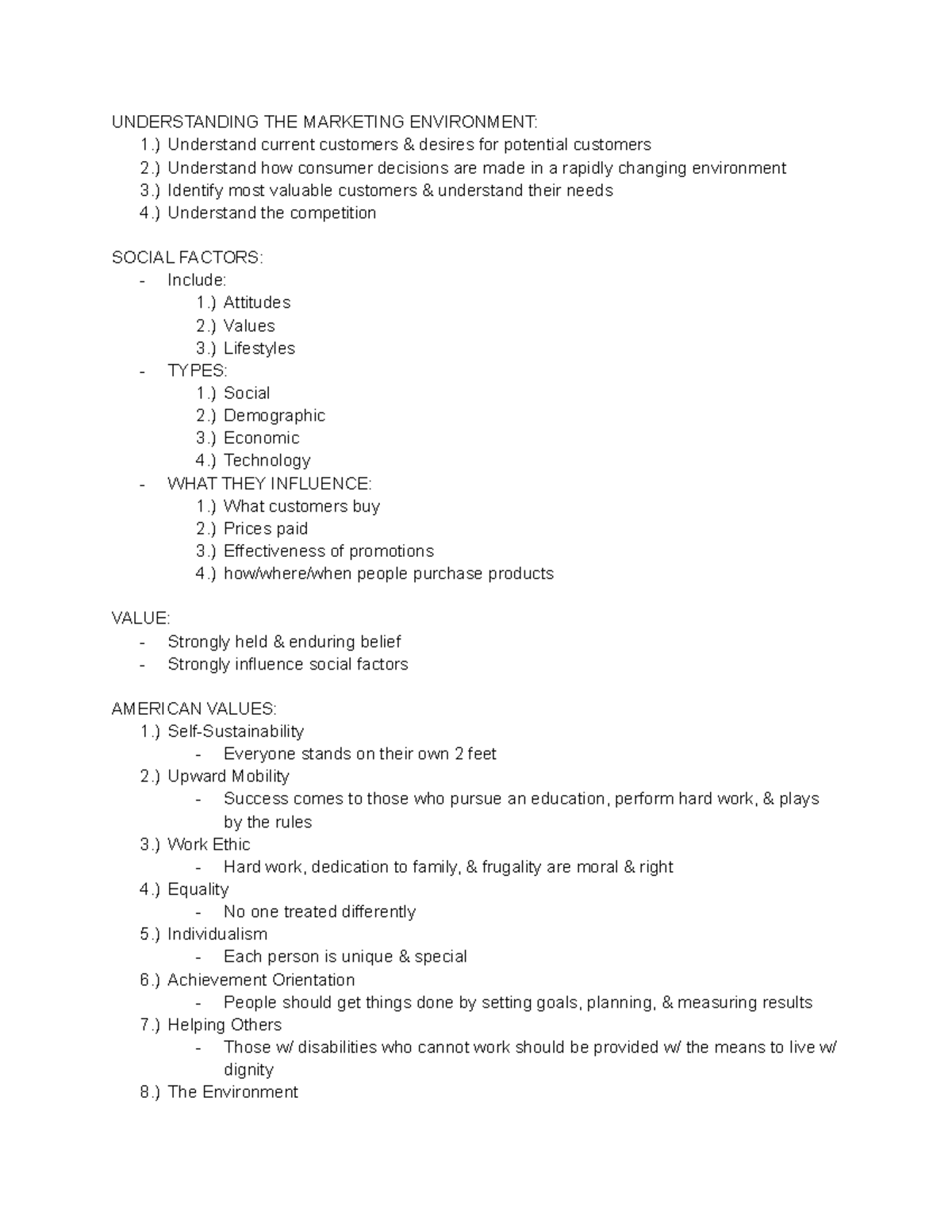 Chapter 4 The Marketing Environment - UNDERSTANDING THE MARKETING ...