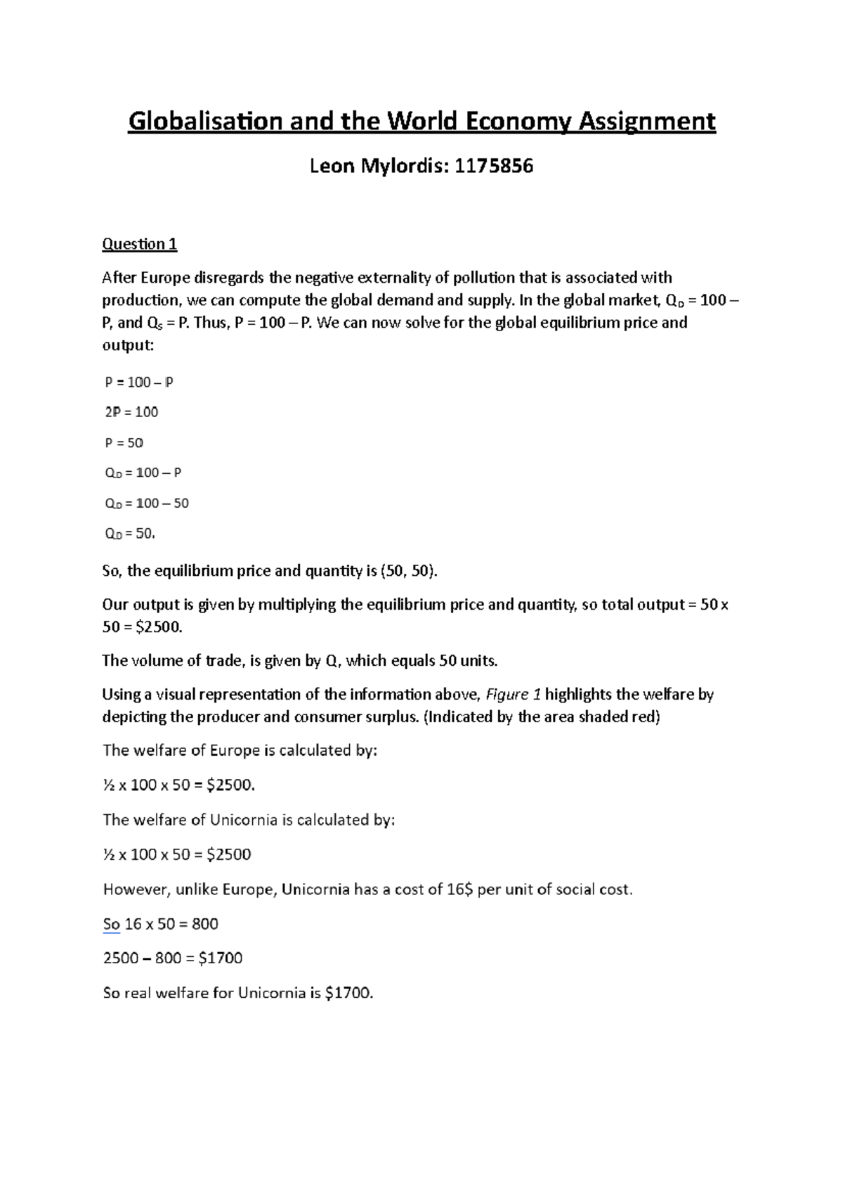 assignment 07.05 trade and the world economy