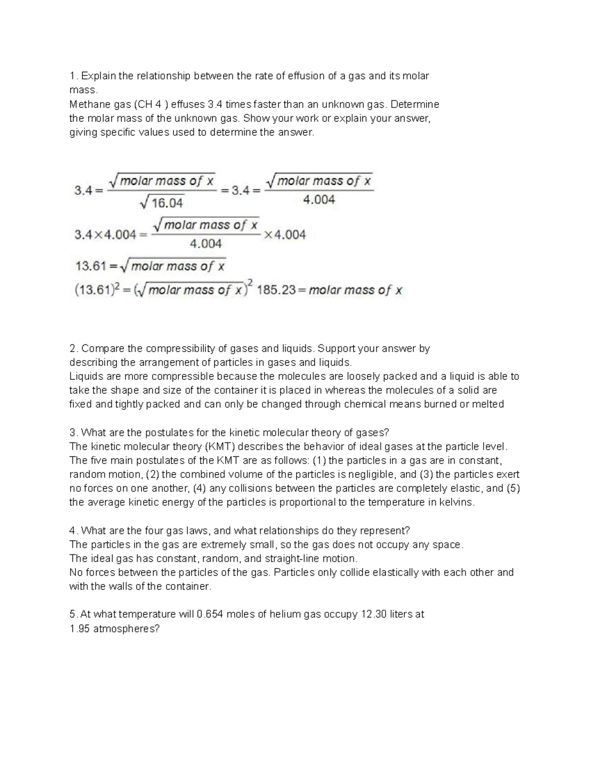 Module 6 Questions - Ignore. - Explain the relationship between the ...