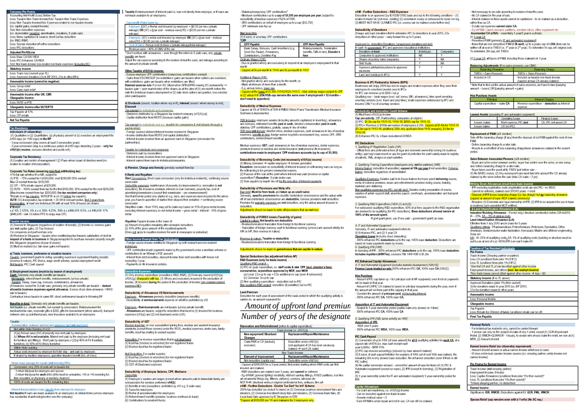 Finals Cheatsheet - Summary Taxation - StuDocu