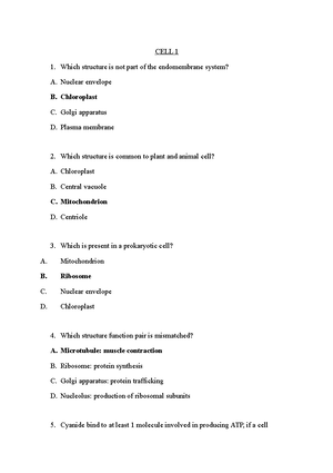 Prelab 2 - Biology - VNUHCM - International University - Studocu