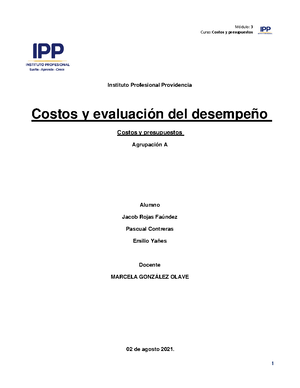 Procesos DE Costos API 1 Reenviar - Trabajo Grupal O Individual ...