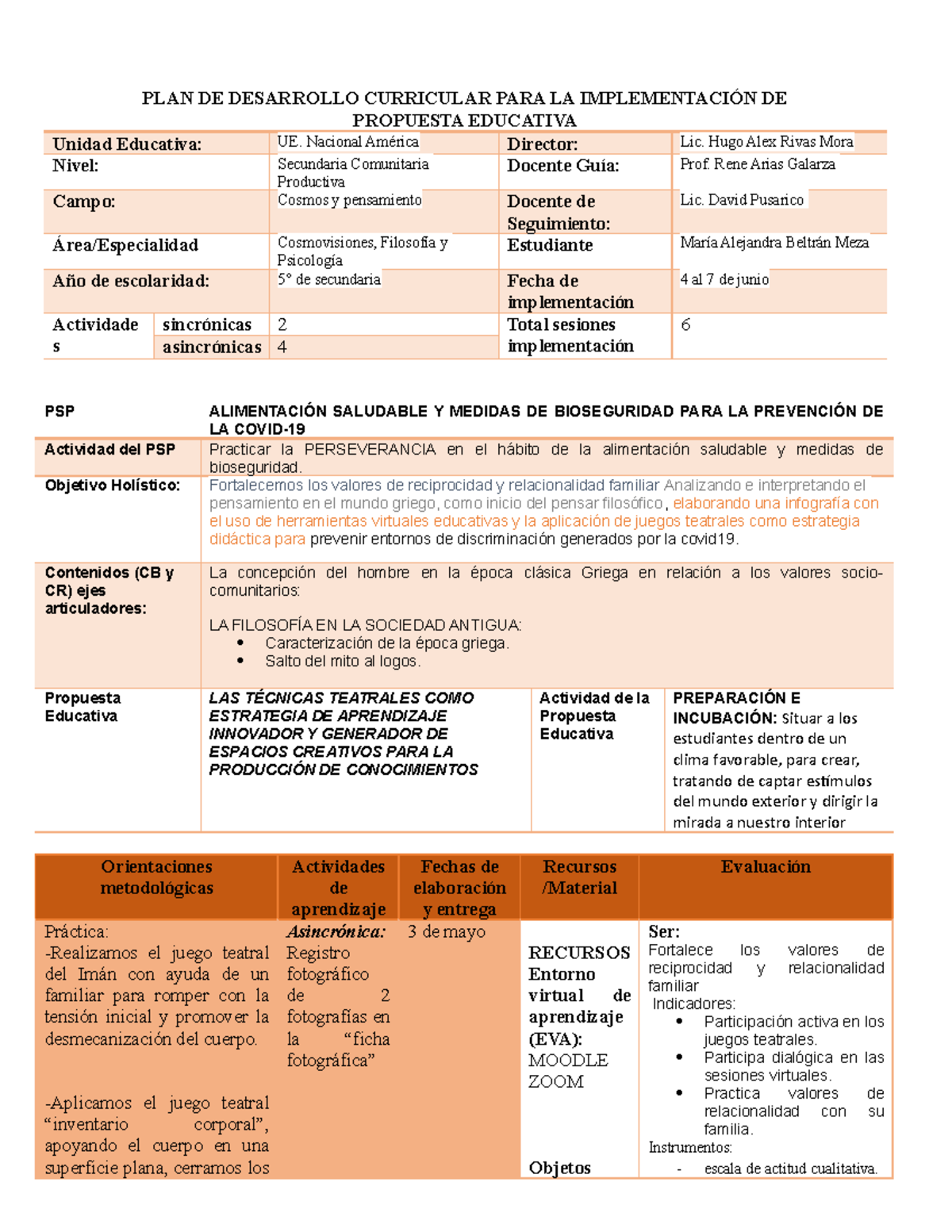 Pdc 1 juegos - pdc Esfm simon rodriguez - PLAN DE DESARROLLO CURRICULAR ...