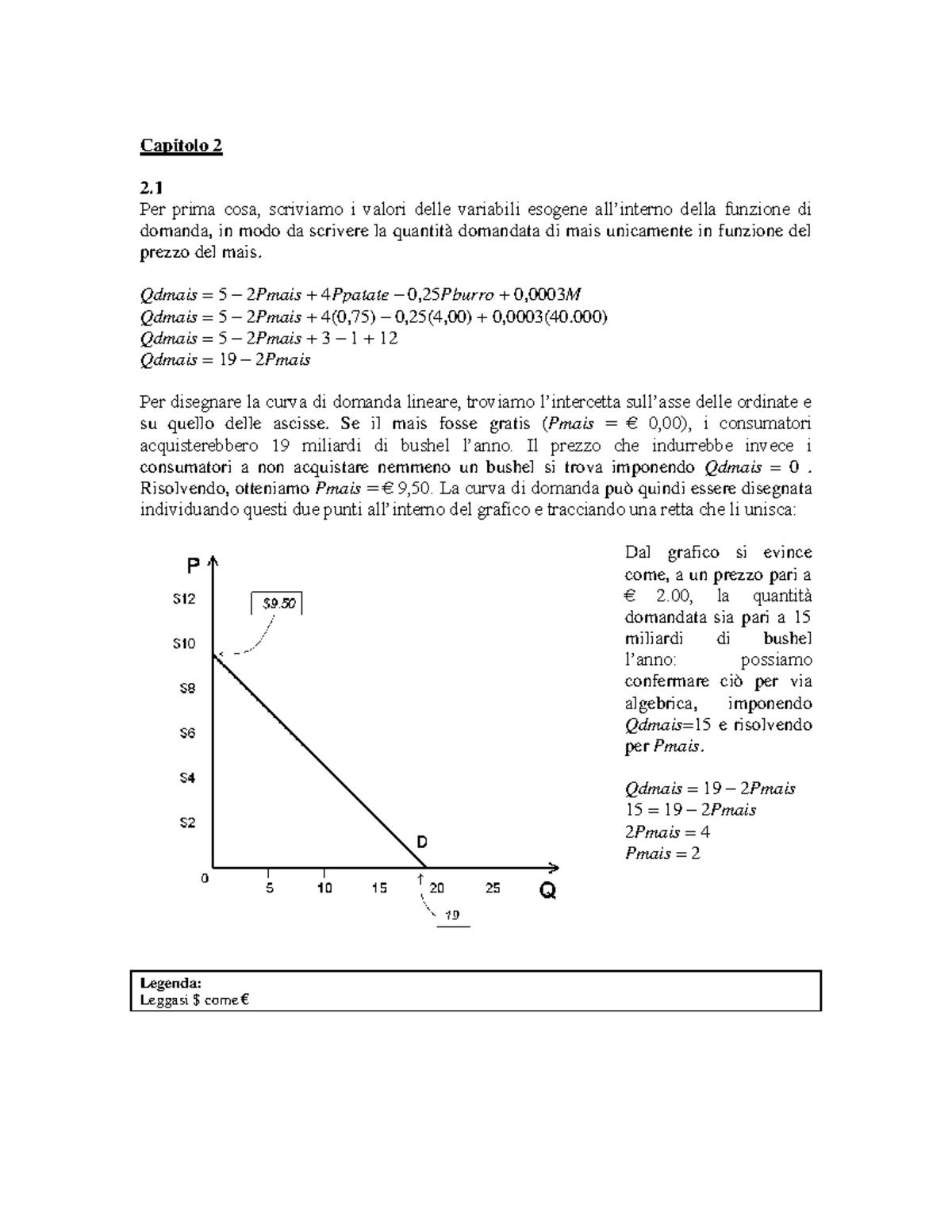 Soluzioni Esercizi Libro Microeconomia Capitolo 2 - B. Douglas Bernheim ...