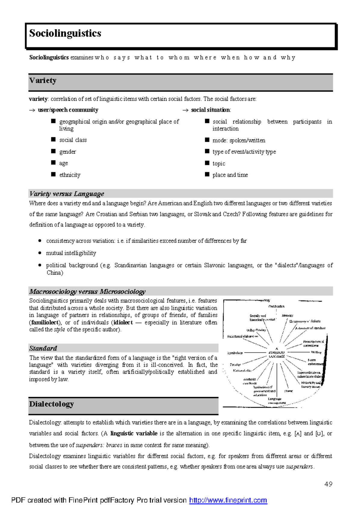 Sociolinguistics - All what you need for linguistics - 49 ...